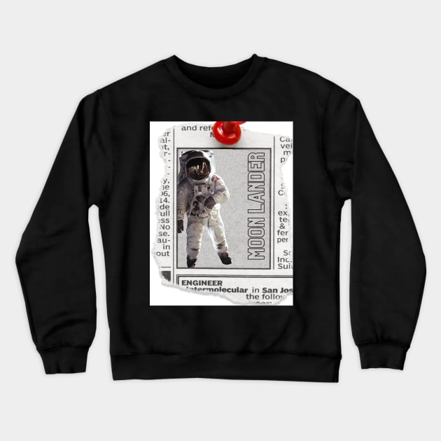 Moon Lander Crewneck Sweatshirt by D.W.P Apparel